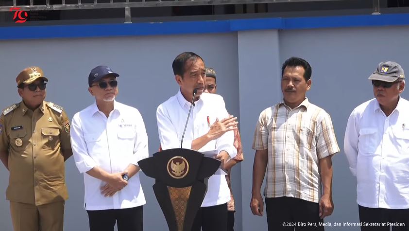 Presiden Jokowi Resmikan Pasar Pasir Gintung Kota Bandar Lampung